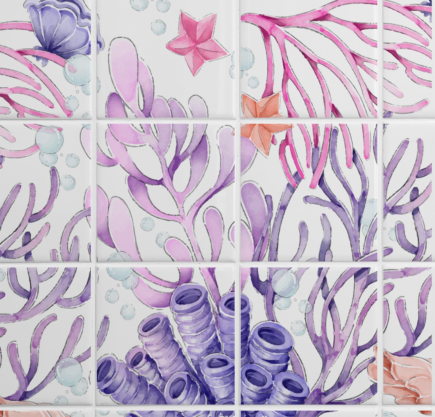 Coral 15cm x 15cm